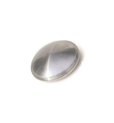 Brushed finish stainless steel horn button centre